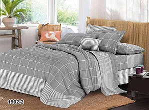 Постільна білизна "клітинка" євро розмір, нав-кі 70/70 см