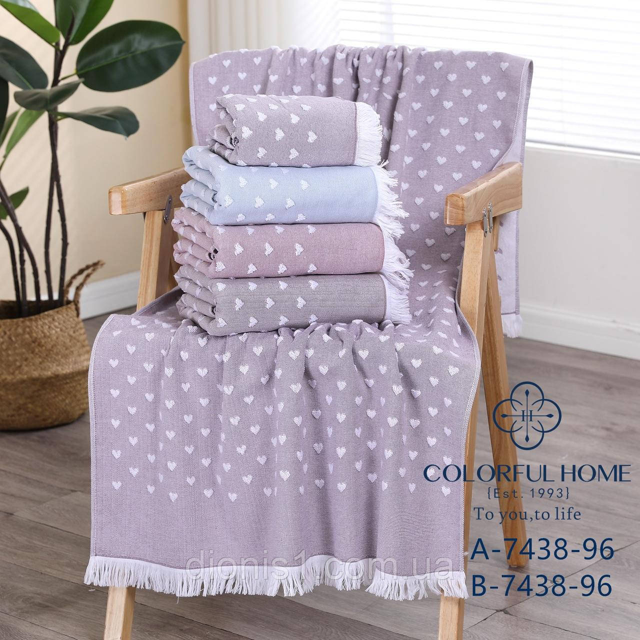 Лицьовий рушник льон-махра 50х90 8 шт в упаковці 100% бавовна, фото 1