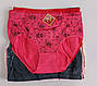 Жіночі труси великого розміру на байці з квітковим принтом 5XL (10 шт), фото 3