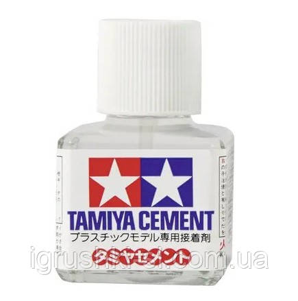 Клей для пластикових моделей з пензликом Tamiya (Cement)