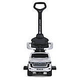 Каталка-толокар з батьківською ручкою та пультом керування 6054BLR, білий, фото 2