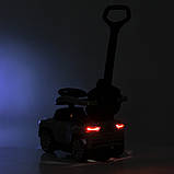 Каталка-толокар з батьківською ручкою та пультом керування 6054BLR, білий, фото 10