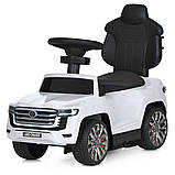 Каталка-толокар з батьківською ручкою та пультом керування 6054BLR, білий, фото 5