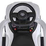 Каталка-толокар з батьківською ручкою та пультом керування 6054BLR, білий, фото 8