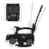 Каталка-толокар з батьківською ручкою та пультом керування 6054BLR, білий, фото 7