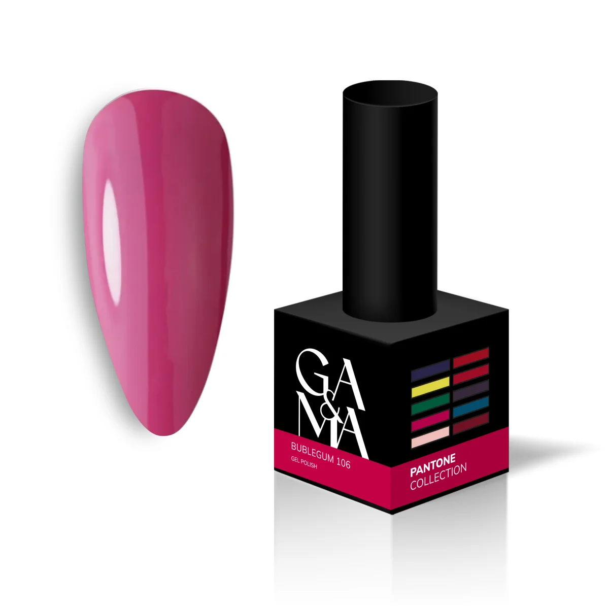 GA&MA Pantone collection 106 Bubblegum / Пантон колекція 106
Баблгам. 10 мл