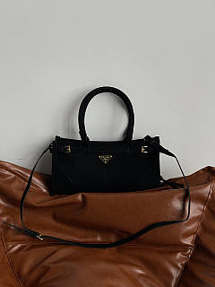 Сумка жіноча Prada Medium Suede Tote Bag чорний