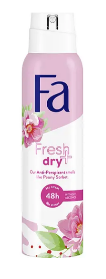 Антиперспірант-спрей Fa Fresh & Dry Pion Sorbet Сорбет з півонії 150 мл, фото 1
