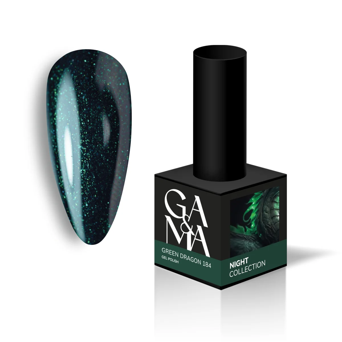 GA&MA Night collection 184 Green Dragon dragon / Найт колекція 184
Грін Дрегон. 10 мл