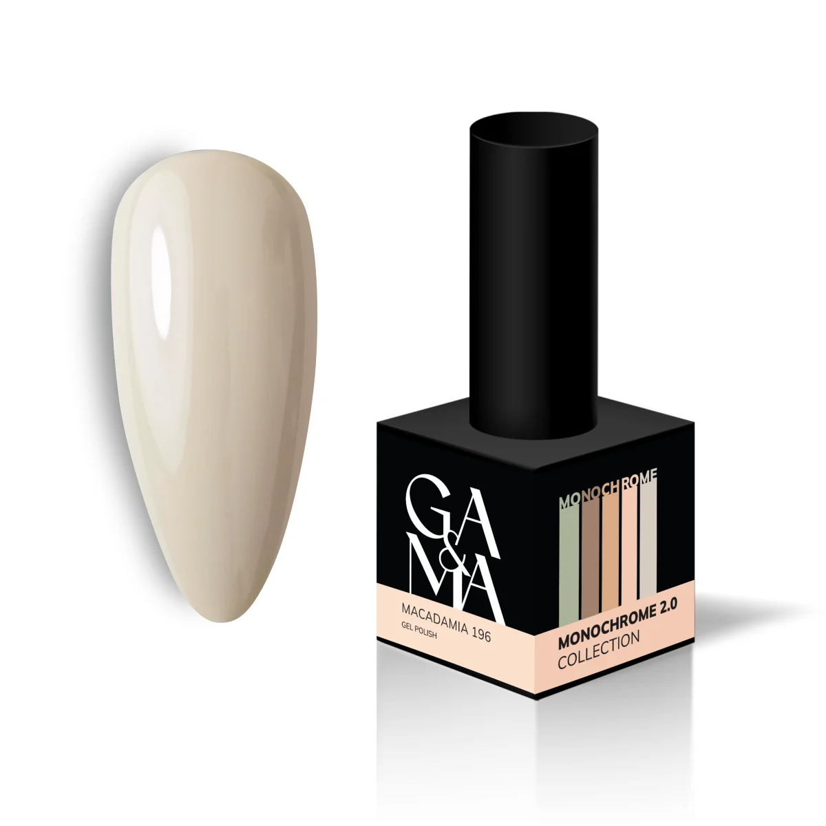 GA&MA Monochrome collection 196 Macadamia / Монохром колекція
196 Макадамія. 10 мл