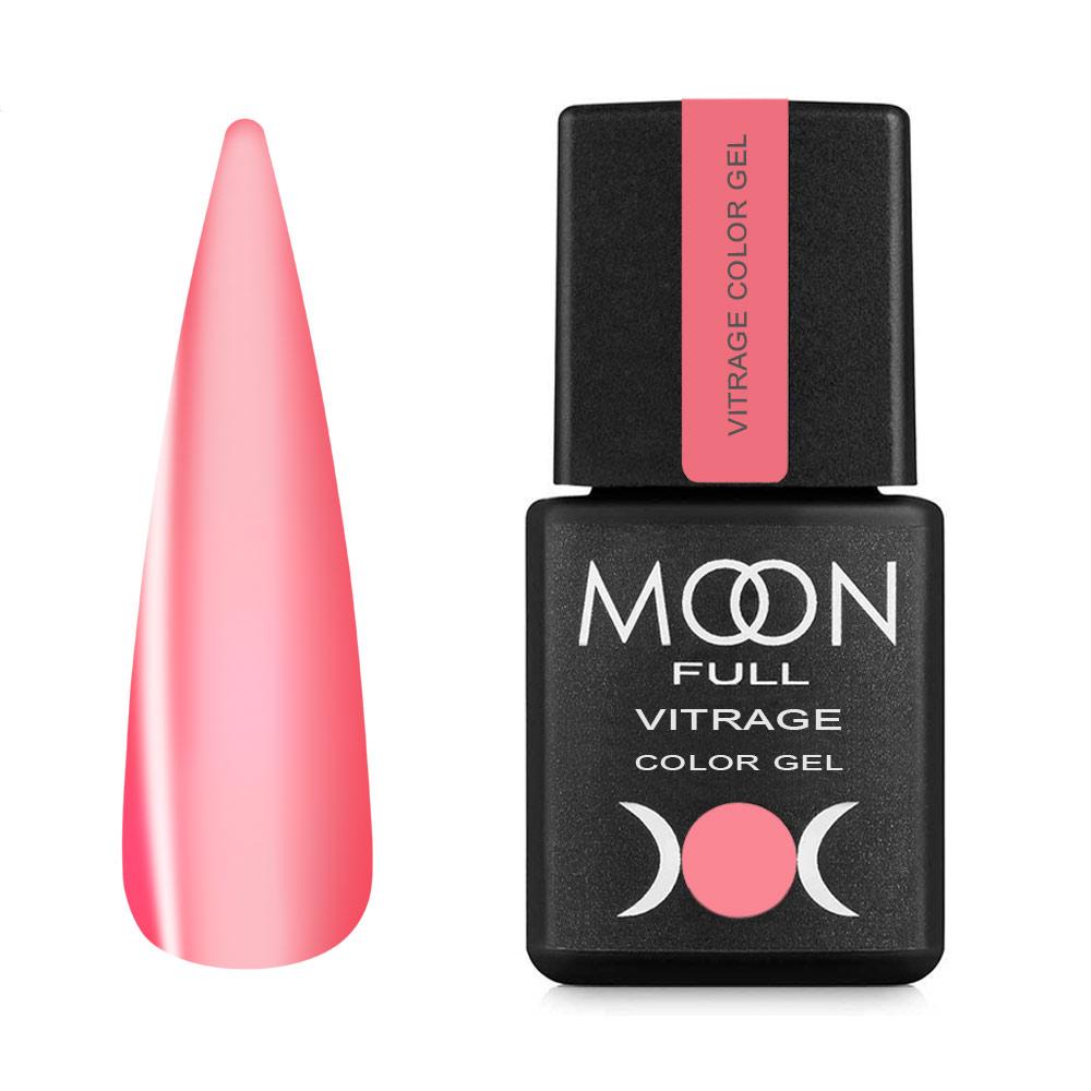 Гель-лак для нігтів Moon Full Vitrage Collor Gel №07 (вишня), 8 мл
