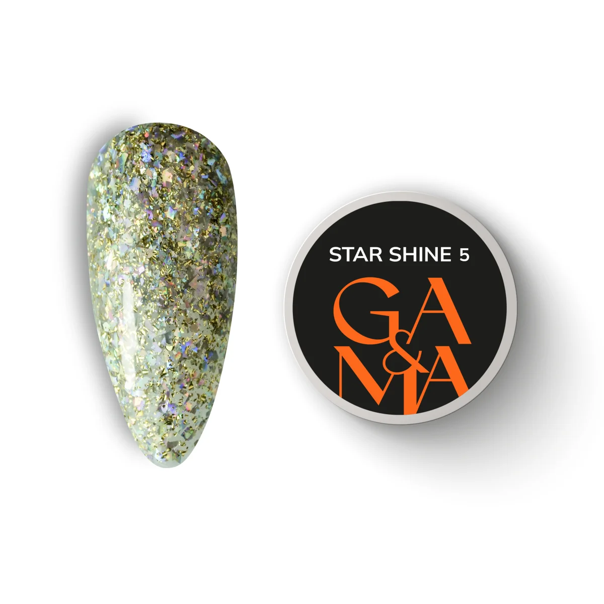 GA&MA Star shine 005 гель-лаки в баночці. 5 г