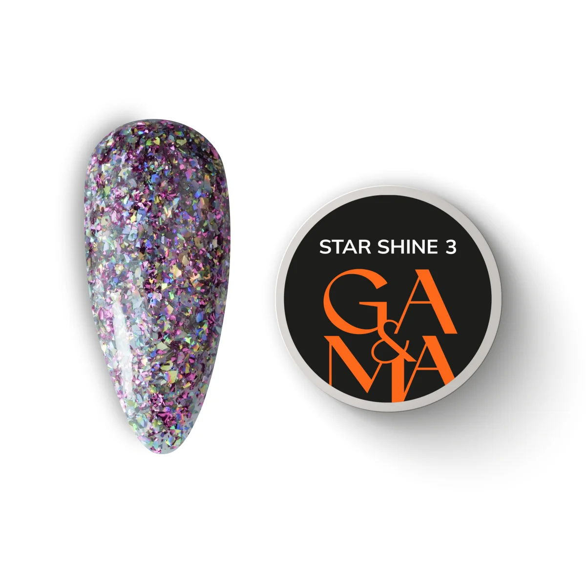 GA&MA Star shine 003 гель-лаки в баночці. 5 г