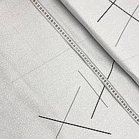 Бязь Gold бавовняна абстракція 21 на світло-сірій текстурі 220см, фото 3