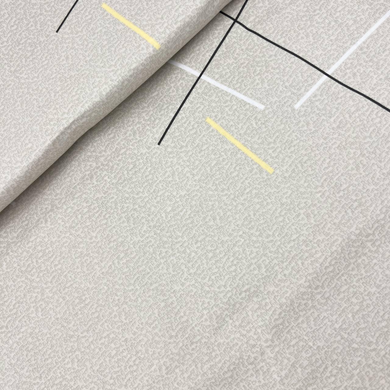 Бязь Gold бавовняна абстакція 21 на тепло-сірій текстурі 220см, фото 1