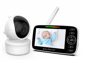 Відеоняня бездротова поворотна Baby Monitor SM43 монітор 4,3