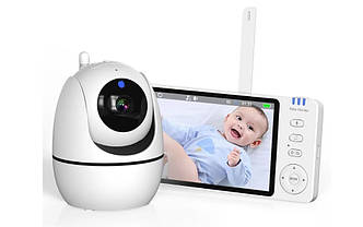 Відеоняня бездротова поворотна Baby Monitor ABM501 (5 дюймів)