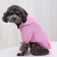 Спортивний худі для собак на флісі, розмір ХL, рожевий, маломірить