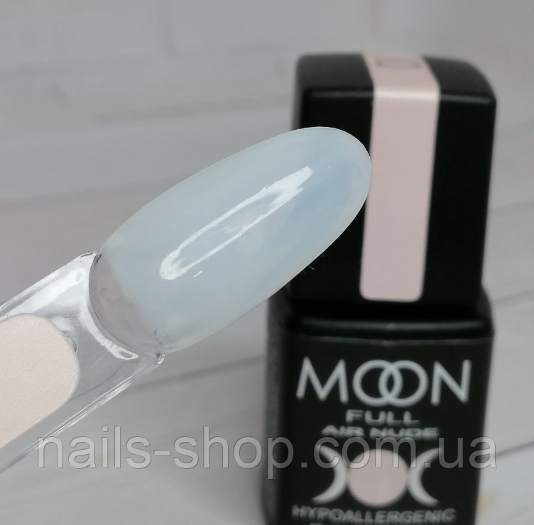 Гель-лак Moon Full Air Nude №01 (молочний напівпрозорий) 8 мл, фото 1