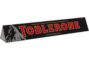 Шоколад чорний Toblerone з медово-мигдальною нугою, 100г (Тоблерон)