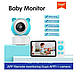 Відеоняня бездротова поворотна Baby Monitor C8 (5 дюймів) Wi-Fi, фото 3