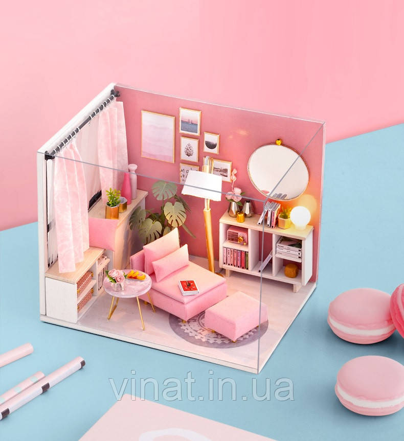 Румбокс Щасливий час Happy Time Dollhouse Інтер'єрний конструктор H-017