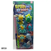 Детская рыбалка 7 рыбок удочка 55*21