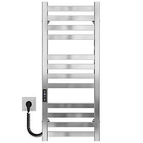 Рушникосушарка електрична Magnus П12 200х800 Deffi нержавіюча сталь (Хром, JD04, Ліве підключення)