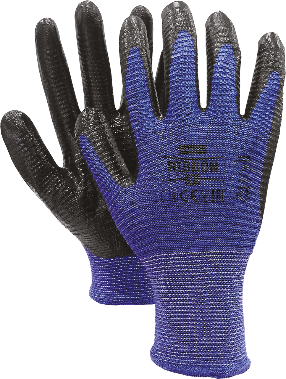 Захисні рукавички з поліестеру, з покриттям з нітрилу RIBBON NB, фото 1