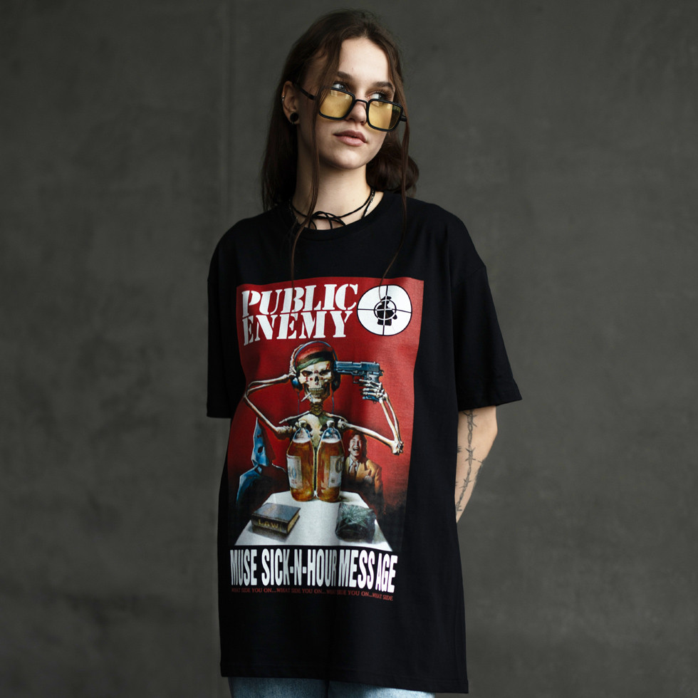 Футболка унісекс Public Enemy - Muse Sick-n-Hour Mess Age (1994), фото 1