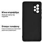 Чохол Silicone case для Samsung A72 (25) Black чорний, фото 3