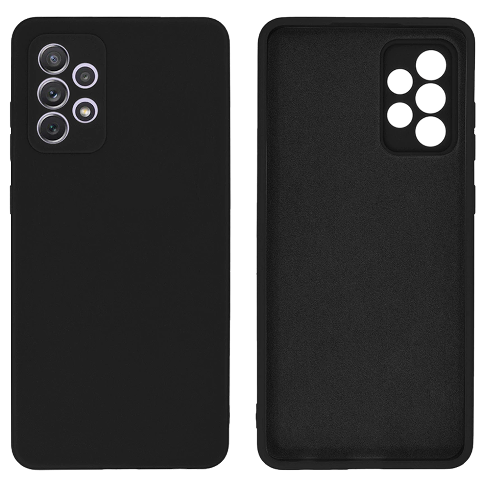 Чохол Silicone case для Samsung A72 (25) Black чорний, фото 1