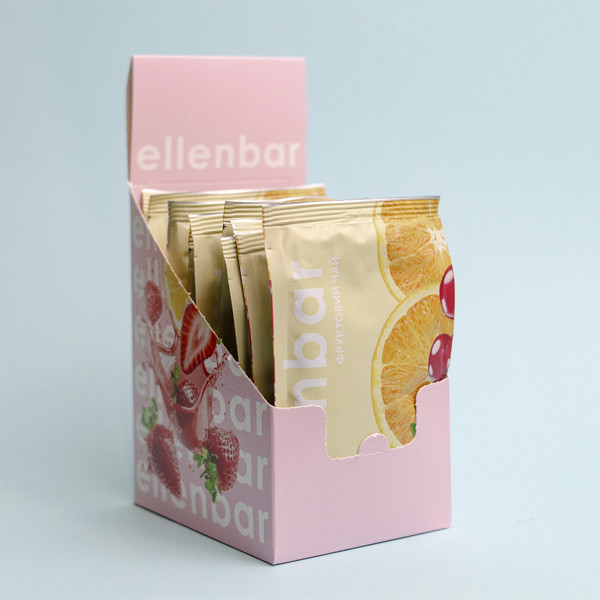 Ellenbar Концентрат-Лимонад-Чай Шоубокс журавлина-апельсин 50г