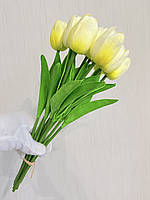 Штучні тюльпани з латексу ( кремовий 33 см ), фото 6