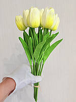 Штучні тюльпани з латексу ( кремовий 33 см ), фото 4