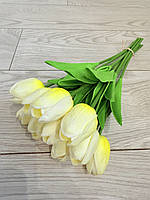 Штучні тюльпани з латексу ( кремовий 33 см ), фото 3