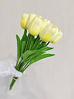 Штучні тюльпани з латексу ( кремовий 33 см ), фото 5