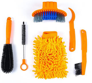 Набір для миття обслуговування чищення велосипеда (6 предметів)