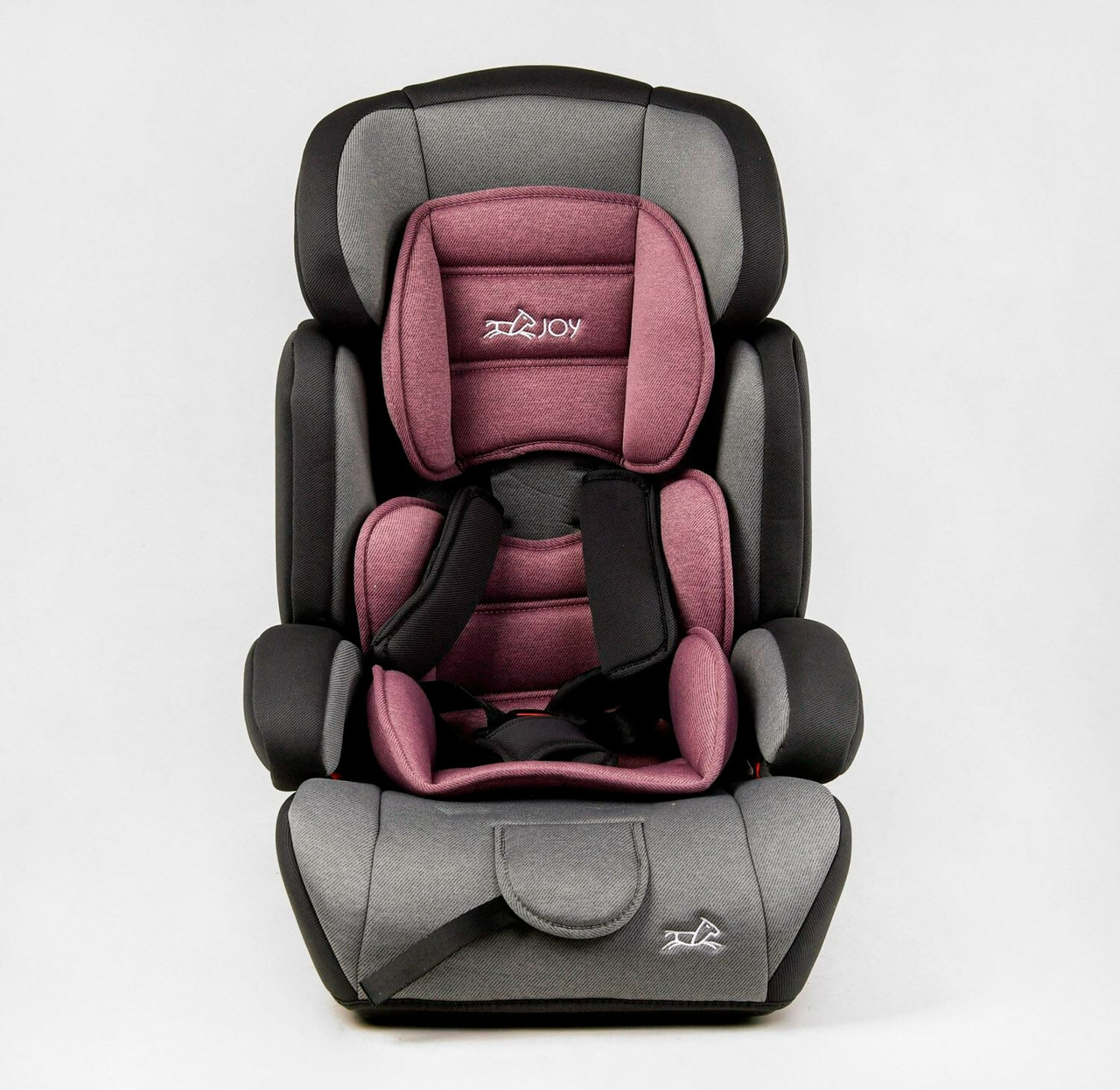 Дитяче автокрісло JOY 9-36 кг Grey/Pink, Крісло в авто для дітей універсальне від 1 до 12 років