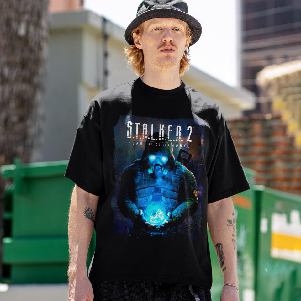 Футболка унісекс Stalker 2 (Heart Of Chornobyl) S чорний, фото 1