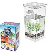 Аквариум для рыбок с системой самоочистки и светодиодной подсветкой fish tank HA-149