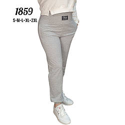 Жіночі турецькі спортивні штани із широким поясом "Тканина-Пеньє" Розміри: 42,44,46,48,50 (31122-1)