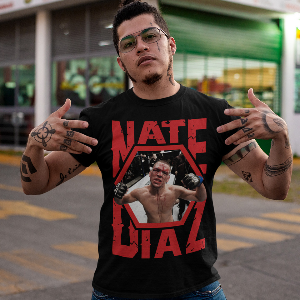 Футболка Cult - Nate Diaz - Bloody Face