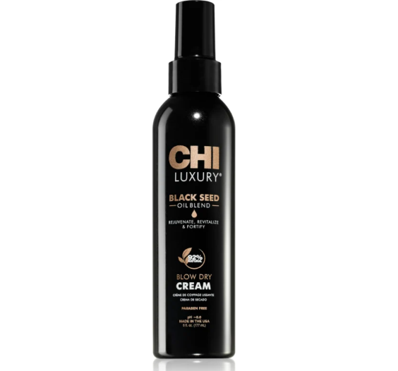 CHI Luxury Black Seed Oil Blow Dry Cream Розгладжувальний крем для волосся, з олією чорного , 177 мл