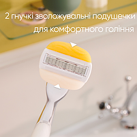 Станок для гоління жіночий (Бритва) Venus ComfortGlide Olay з кокосом з 1 змінним картриджем, фото 4