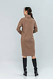 Трикотажне плаття жіноче Лерін темне капучино/розмір 42 44 46 48 50 52 54 56 /, фото 5