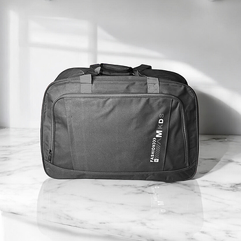 Сумка спортивна дорожня містка 62*40 см довгим ремінцем у різних кольорах Luna Сірий