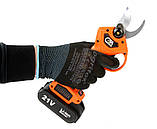 Акумуляторний секатор (садові ножиці) CATA (M83009C) + 2 ак, фото 2