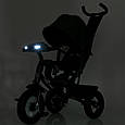 Велосипед дитячий триколісний Turbo Trike MT 1006 (графітовий колір), фото 2