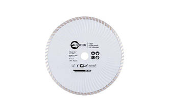 Алмазний диск Intertool 230 мм CT-2005 для УШМ, різання каменю, цегли та бетону, турбоволна, 16-18% алмазної крихти